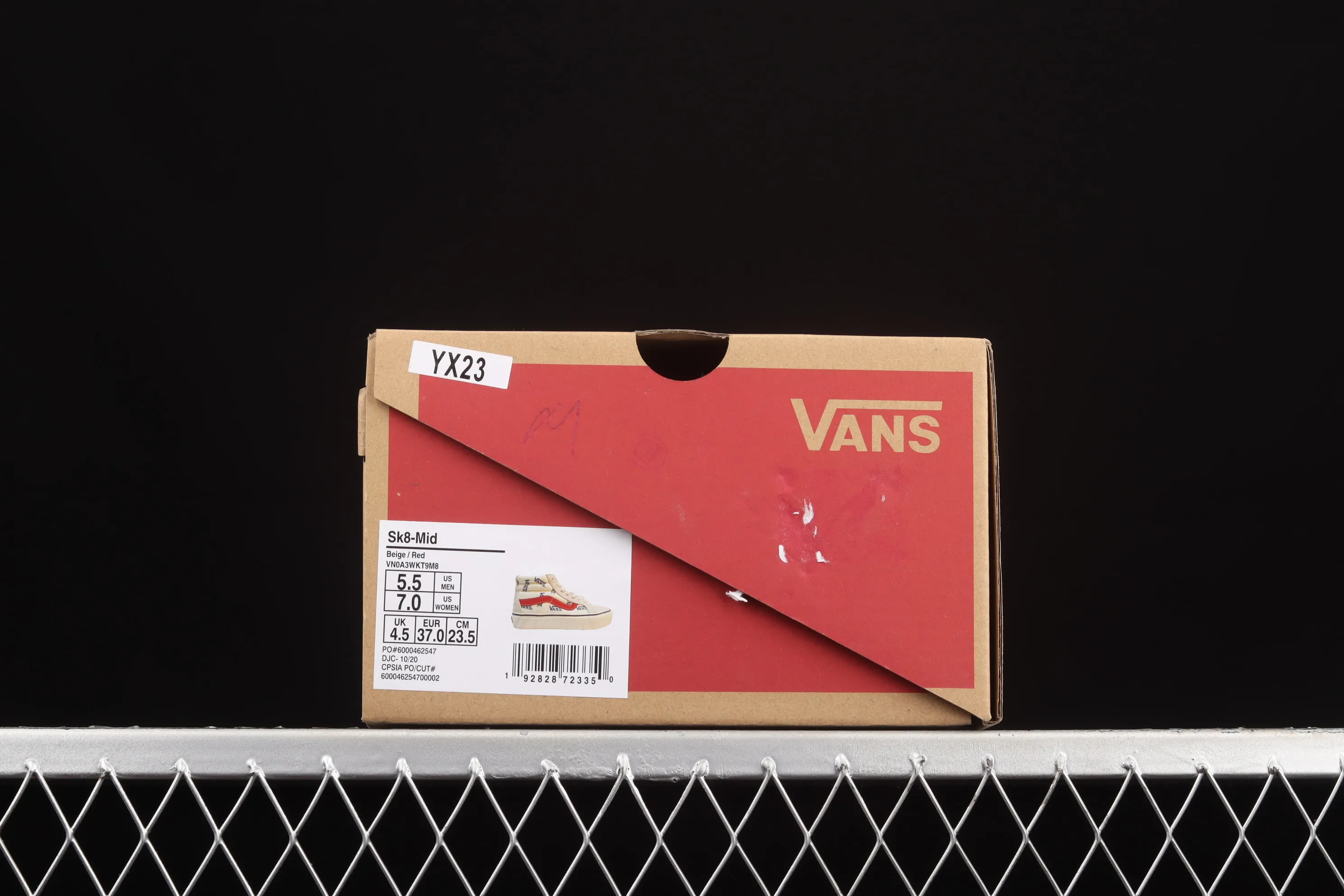 All categories Vans Vans series Vans Mid Vans China Vans Sk8-Mid Logo white full-print mid-top casual sneakers VN0A3WKT9M8